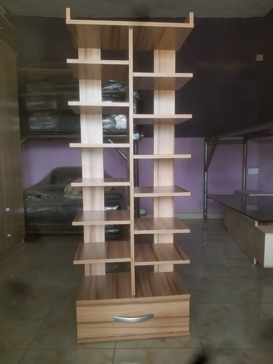 Vertical Wooden Shoe Rack - Image 2