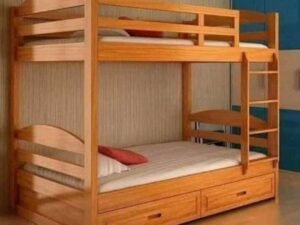 Two-Story Wooden Bunk Bed