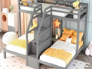 Triple Bunk Bed (3 beds in one)